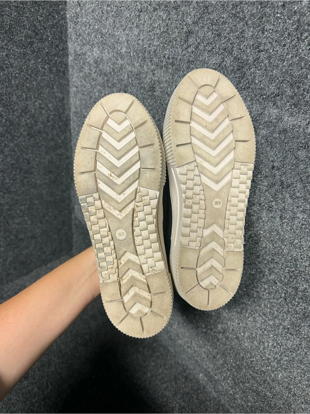 Black suede chunky platform slip on sneakers lifestyle minimalist modern staple